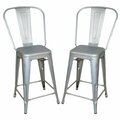 Guest Room 24 in. Adeline Counter Stool Galvanized GU3371342